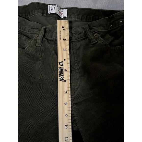 Gap Women's 12S Baby Boot Mid Rise Deep Depth Dark Brown Corduroy Pant - Picture 3 of 6